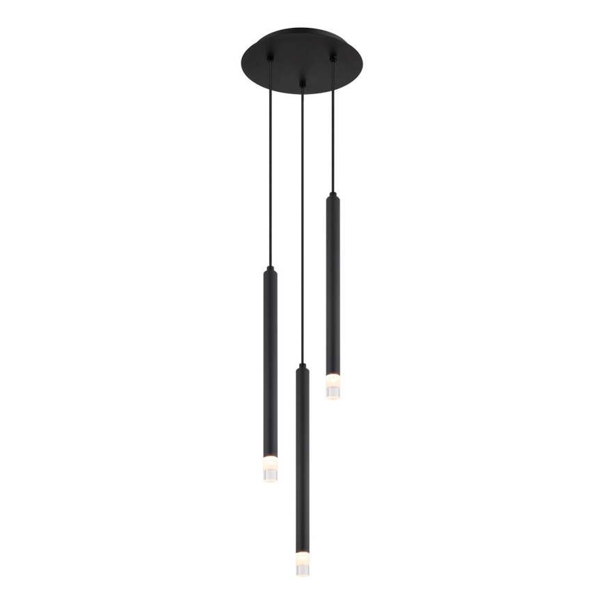 Globo - Lampadario a sospensione con filo 3xG9/4W/230V diametro 24 cm nero