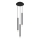 Globo - Lampadario a sospensione con filo 3xG9/4W/230V diametro 24 cm nero