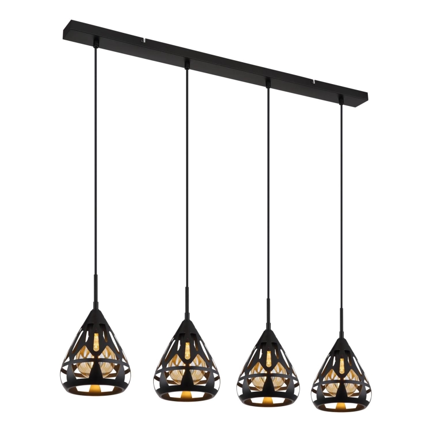 Globo - Lampadario a sospensione con filo 4xE27/40W/230V
