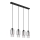 Globo - Lampadario a sospensione con filo 4xE27/40W/230V nero