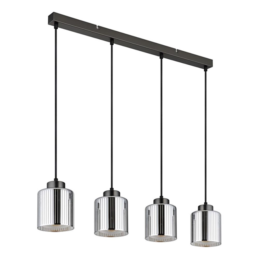 Globo - Lampadario a sospensione con filo 4xE27/60W/230V cromo lucido