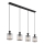 Globo - Lampadario a sospensione con filo 4xE27/60W/230V nero