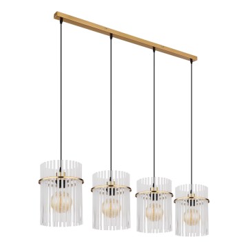 Globo - Lampadario a sospensione con filo 4xE27/60W/230V oro