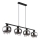 Globo - Lampadario a sospensione con filo 4xE27/9W/230V nero