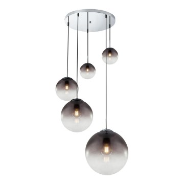 Globo - Lampadario a sospensione con filo 5xE27/40W/230V diametro 65 cm