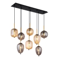Globo - Lampadario a sospensione con filo 8xE14/40W/230V ottone