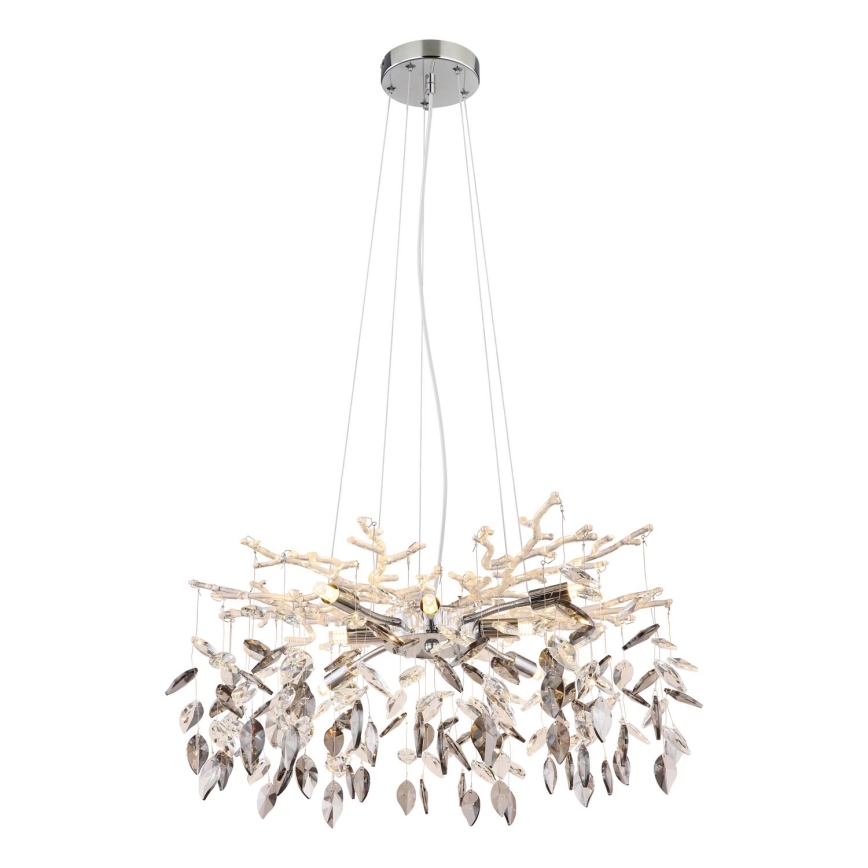 Globo - Lampadario a sospensione con filo 8xG9/8W/230V diametro 61 cm cromo lucido