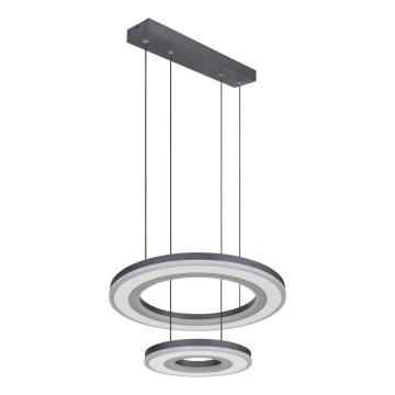 Globo - Lampadario a sospensione con filo LED dimmerabile LED/50W/230V 2700-6000K diametro 50 cm nero + telecomando