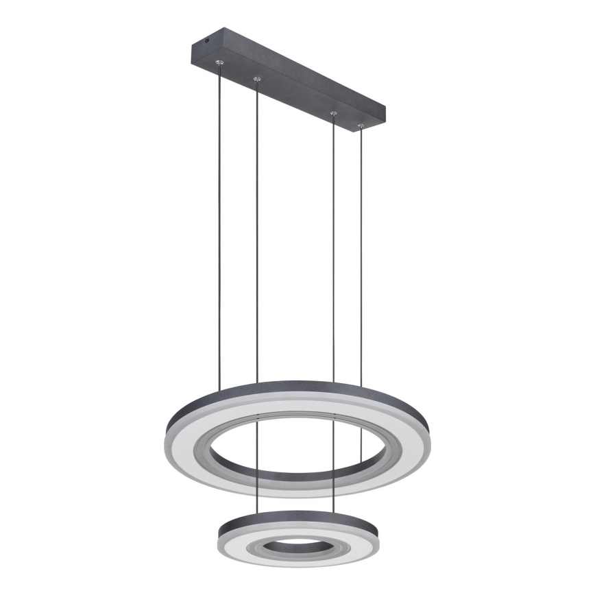 Globo - Lampadario a sospensione con filo LED dimmerabile LED/50W/230V 2700-6000K diametro 50 cm nero + telecomando