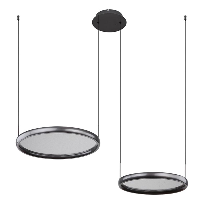 Globo - Lampadario a sospensione con filo LED dimmerabile LED/50W/230V 2700-6000K nero + telecomando