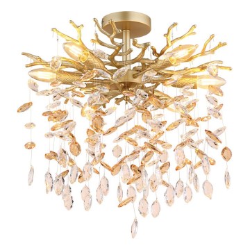Globo - Lampadario a stelo 6xE14/40W/230V dorato