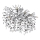 Globo - Lampadario a stelo 7xE14/40W/230V argento