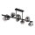 Globo - Lampadario a stelo 9xG9/5W/230V 33x87 cm