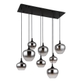 Globo - Lampadario con cavo 8xE27/40W/230V nero
