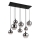 Globo - Lampadario con cavo 8xE27/40W/230V nero
