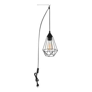 Globo - Lampadario con spina integrata 1xE27/60W/230V