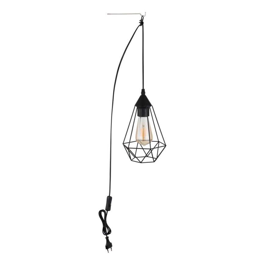 Globo - Lampadario con spina integrata 1xE27/60W/230V