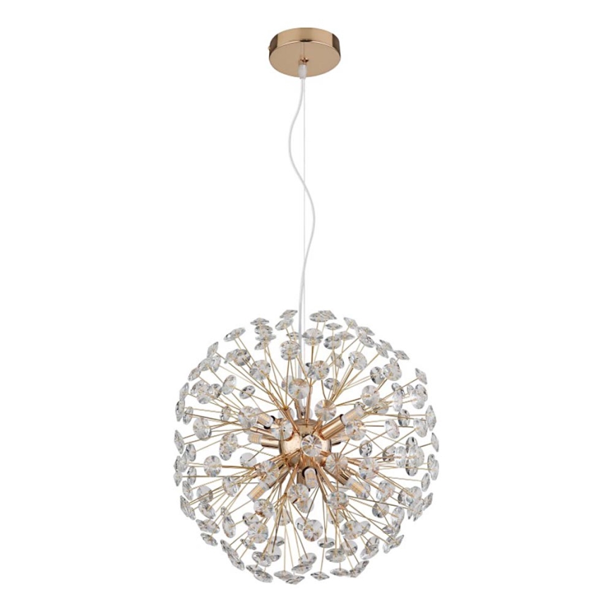 Globo - Lampadario LED a sospensione con cavo 8xG9/3,5W/230V, finitura oro