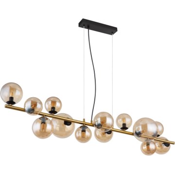 Globo - Lampadario LED a sospensione con filo 13xG9/3,5W/230V fumé/marrone
