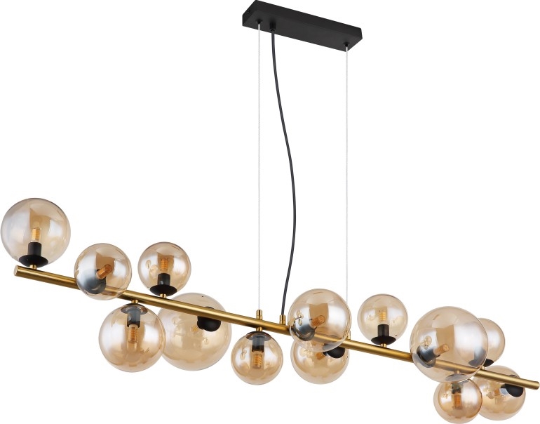 Globo - Lampadario LED a sospensione con filo 13xG9/3,5W/230V fumé/marrone
