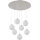 Globo - Lampadario LED a sospensione con filo 7xG9/3,5W/230V bianco