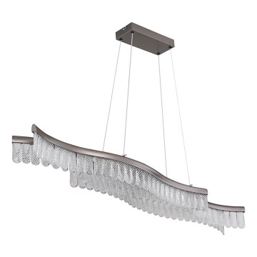 Globo - Lampadario LED a sospensione con filo LED/35W/230V 3200K cromo opaco