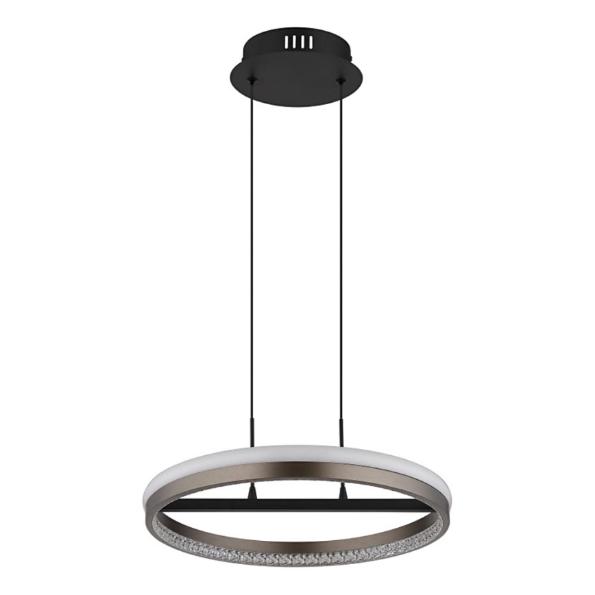Globo - Lampadario LED a sospensione con filo LED/40W/230V 3000/4000/6000K diametro 39,7 cm marrone