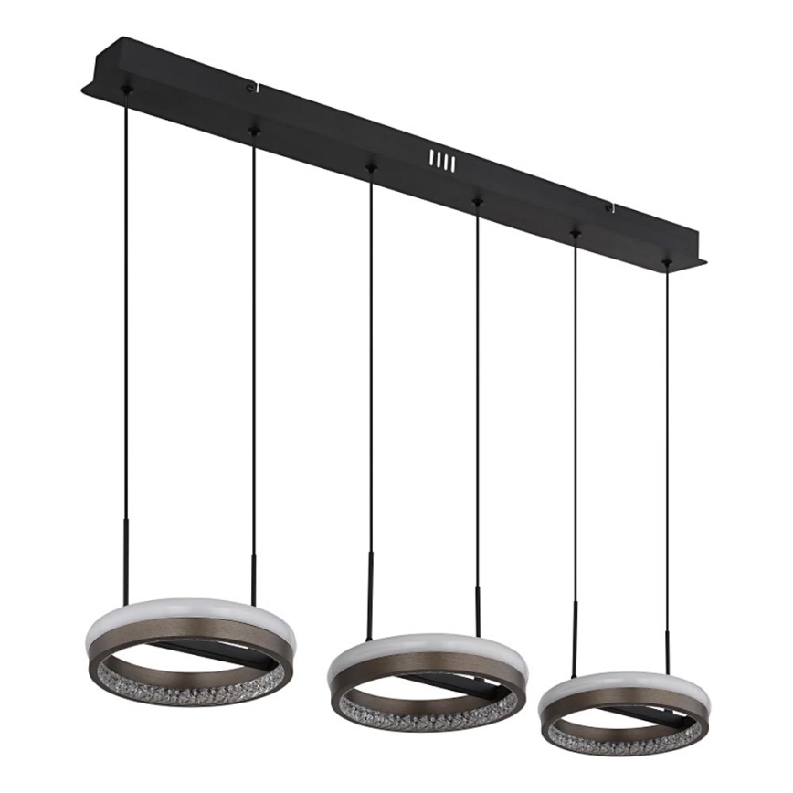 Globo - Lampadario LED a sospensione con filo LED/40W/230V 3000/4000/6000K marrone