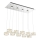 Globo - Lampadario LED a sospensione con filo LED/92W/230V 4000K cromo lucido/limpido
