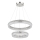 Globo - Lampadario LED dimmerabile a sospensione con cavo LED/60W/230V 2700-6000K trasparente + telecomando