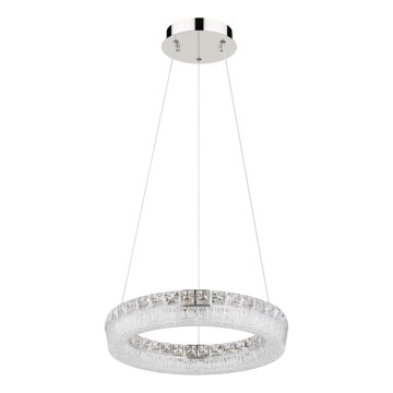 Globo - Lampadario LED dimmerabile a sospensione su cavo LED/24W/230V 2700-6000K trasparente + telecomando