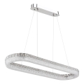Globo - Lampadario LED dimmerabile a sospensione su cavo LED/40W/230V 2700-6000K trasparente + telecomando