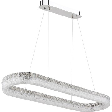 Globo - Lampadario LED dimmerabile a sospensione su cavo LED/40W/230V 2700-6000K trasparente + telecomando