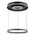Globo - Lampadario LED dimmerabile su cavo LED/54W/230V 2700-6500K diam. 60 cm nero + telecomando