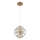 Globo - Lampadario LED sospeso con cavo LED/12W/230V 3000K dorato