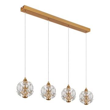 Globo - Lampadario LED sospeso su cavo LED/32W/230V 3000K dorato