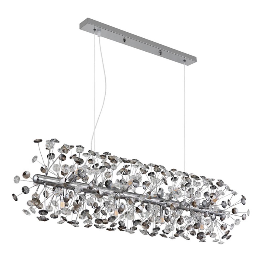 Globo - Lampadario LED su cavo 12xG9/3,5W/230V cromo lucido