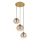 Globo - Lampadario sospeso a cavo 3xE27/60W/230V ottone