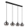 Globo - Lampadario sospeso a cavo 4xE27/40W/230V nero