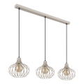 Globo - Lampadario sospeso su cavo 3xE27/40W/230V beige
