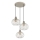 Globo - Lampadario sospeso su cavo 3xE27/40W/230V beige