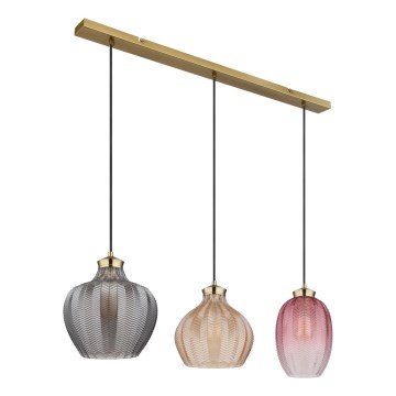 Globo - Lampadario su cavo 3xE27/60W/230V
