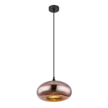 Globo - Lampadario su filo 1xE27/60W/230V rame
