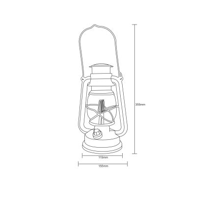 Globo - Lanterna decorativa LED LED/0,5W/3xAA