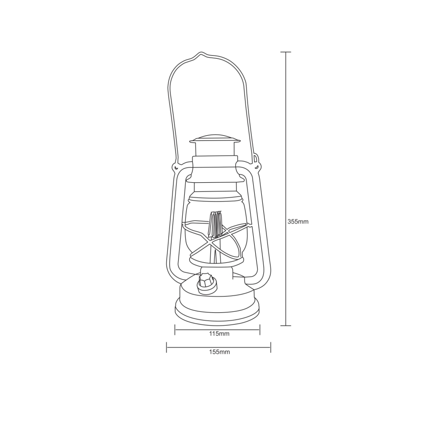 Globo - Lanterna decorativa LED LED/0,5W/3xAA