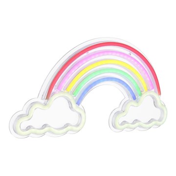Globo - LED Decorazione murale al neon LED/3W/USB arcobaleno