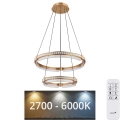 Globo - LED Dimmerabile cristallo lampadario su filo LED/78W/230V 2700K-6000K + telecomando