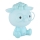 Globo - LED Dimmerabile ricaricabile per bambini notte piccola lampada LED/1W/5V 500 mAh blu
