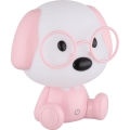 Globo - LED Dimmerabile ricaricabile per bambini notte piccola lampada LED/1W/5V 500 mAh rosa