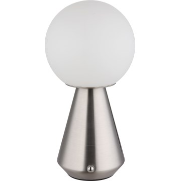 Globo - LED Dimmerabile touch per esterni lampada da tavolo LED/1,5W/5V 3000/4500/6500K 1800 mAh IP41 cromo opaco